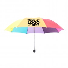 43inch Promotional Folding Rainbow Umbrella